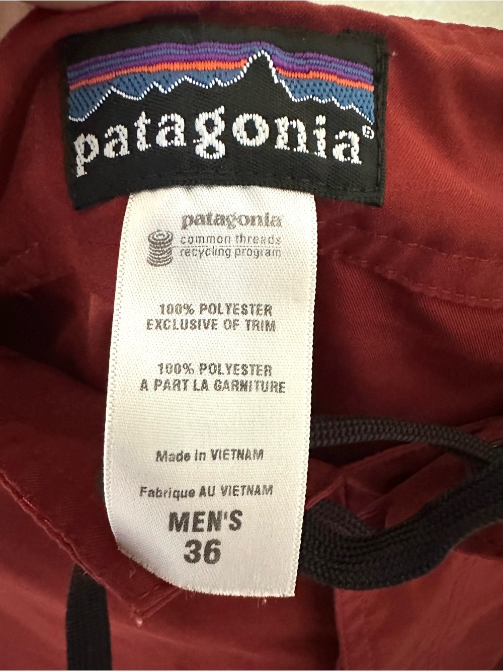 Patagonia Men's orange red Swim Board Shorts - Picture 6 of 8